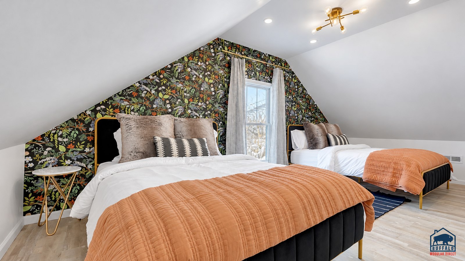 Harding House finished loft bedroom