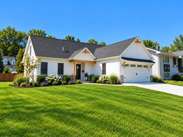 Harding House modular home front exterior