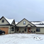 lake rd custom cape plan front rendering