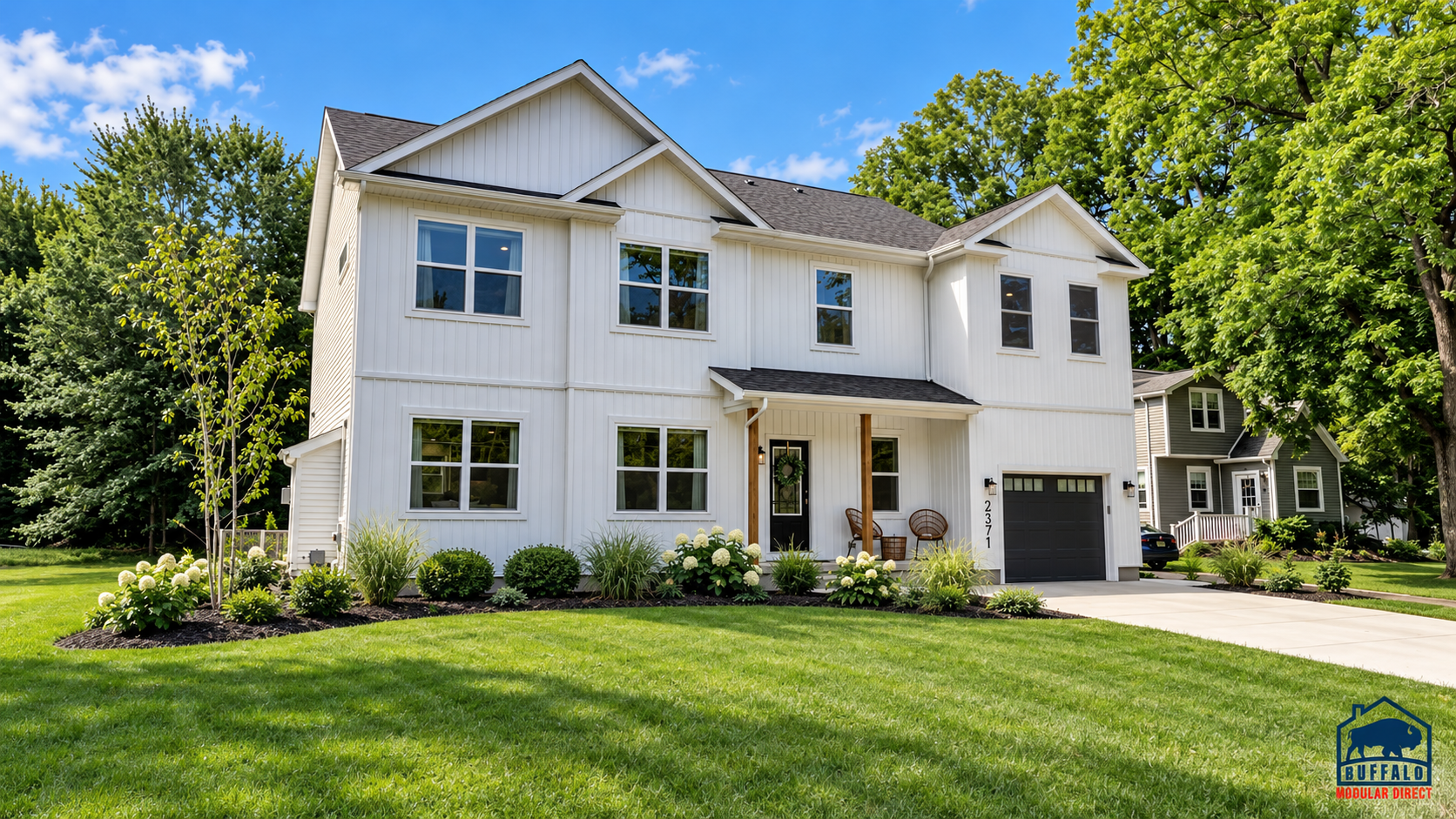 modern farmhouse front low render