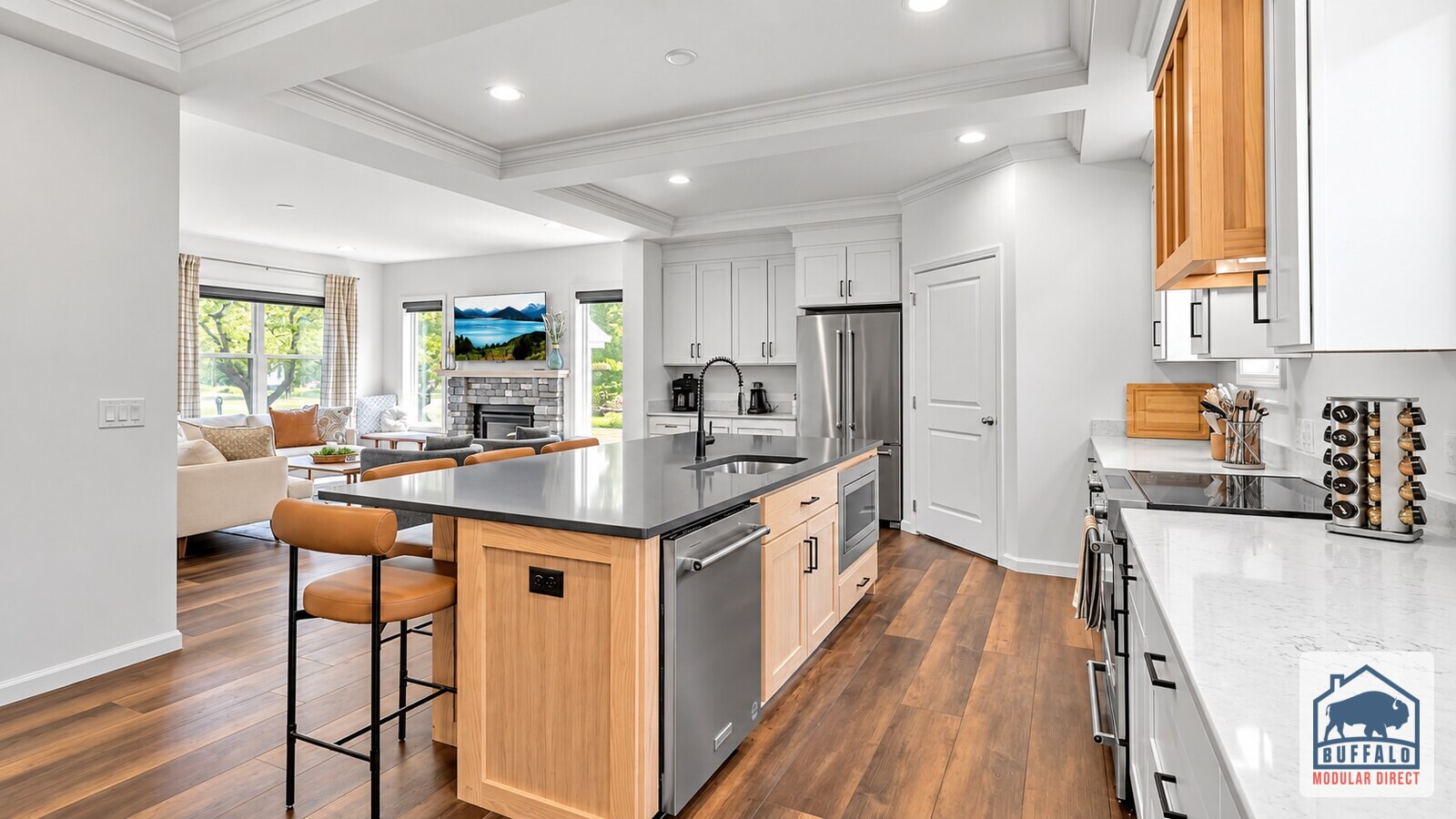 Modern Farmhouse modular home kitchen