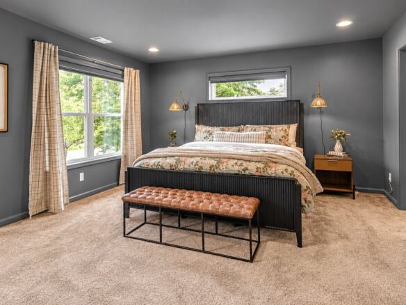 Modern Farmhouse modular home primary bedroom