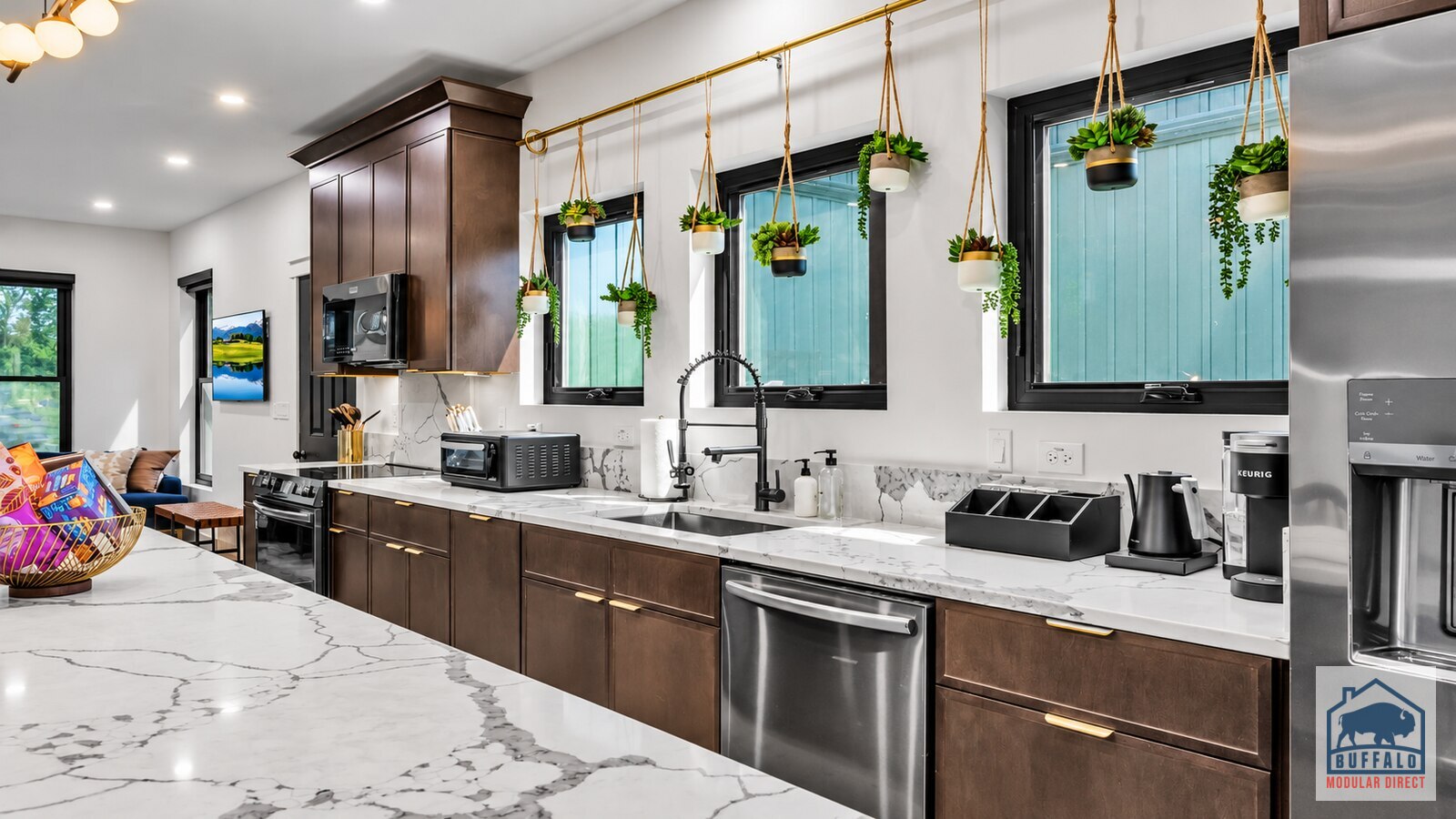 Cornerhouse modern kitchen island