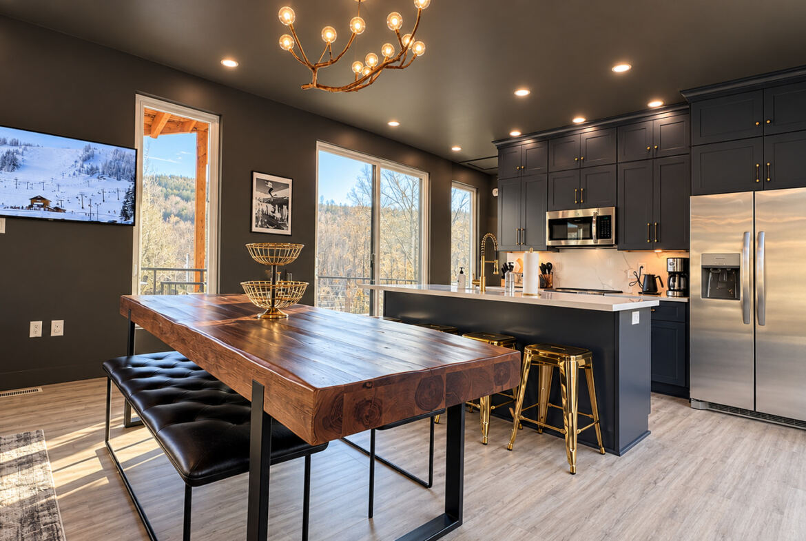 Modern Maples kitchen and dining room