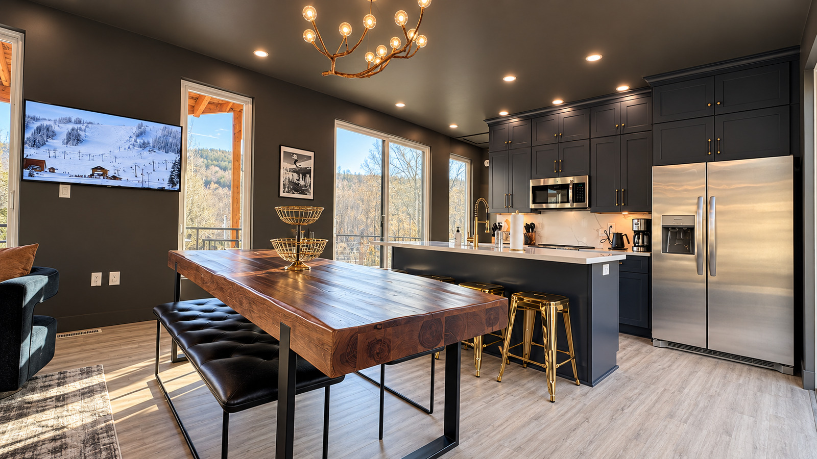 Modern Maples kitchen and dining room