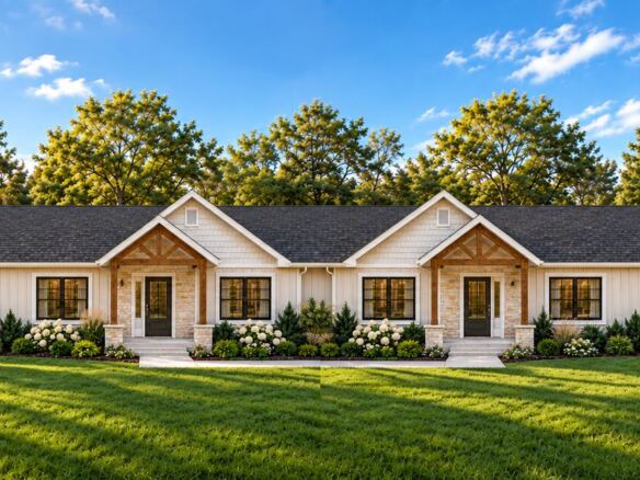 Parkview modular fourplex exterior concept