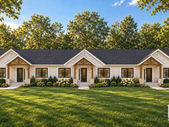 Parkview modular triplex exterior concept