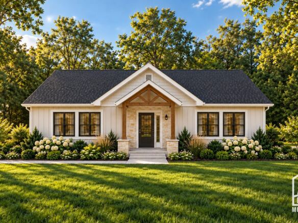 Parkview single-family modular home exterior concept