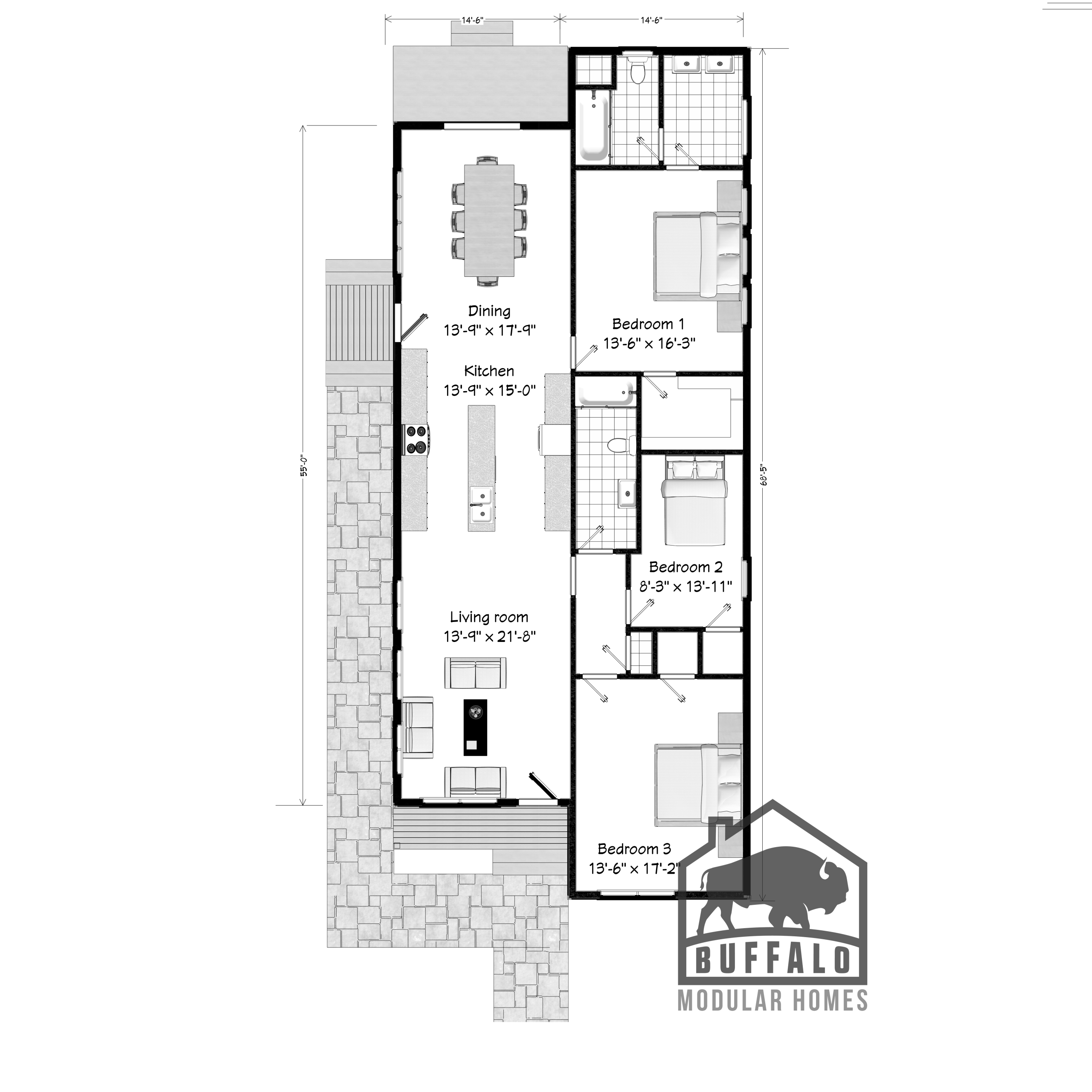 modern modular city series home design