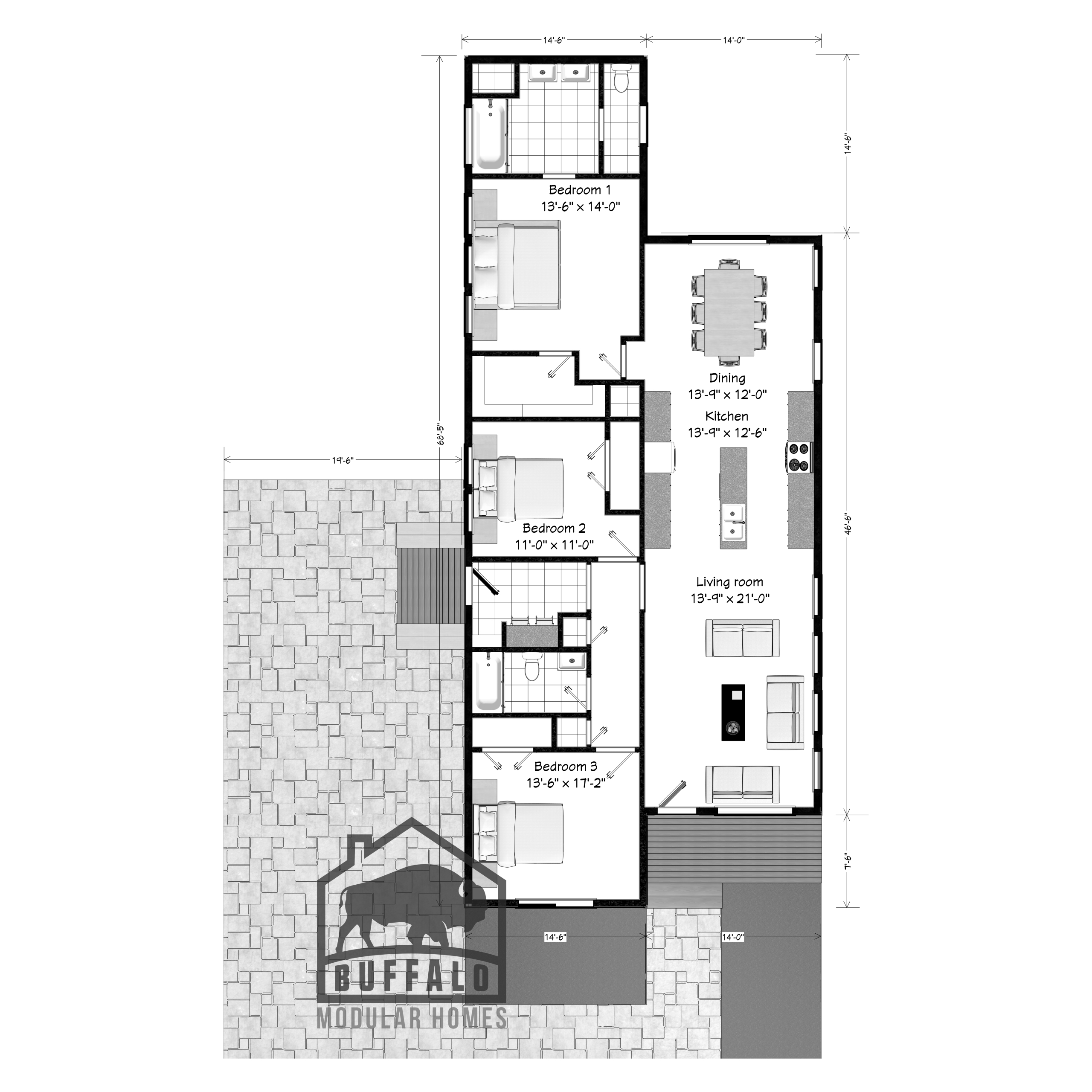 modern modular city series home design