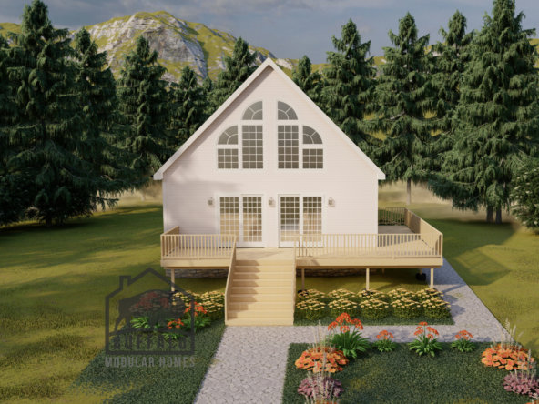 Bayshore Chalet - front elevation 11 w