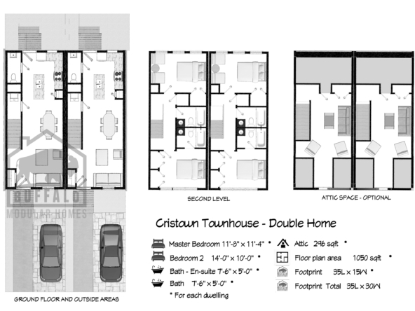 Cristown Modular Townhouse floor plan