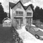 Cristown Modular Townhouse front rendering 2