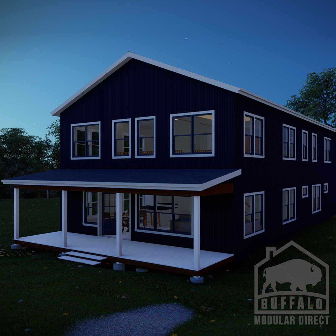 2 story prefab barndominium 3100sf
