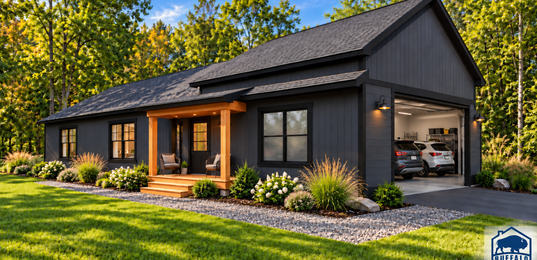 blackwood garage and small porch
