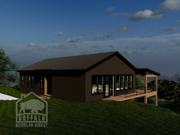 remote ranch buffalo modular home