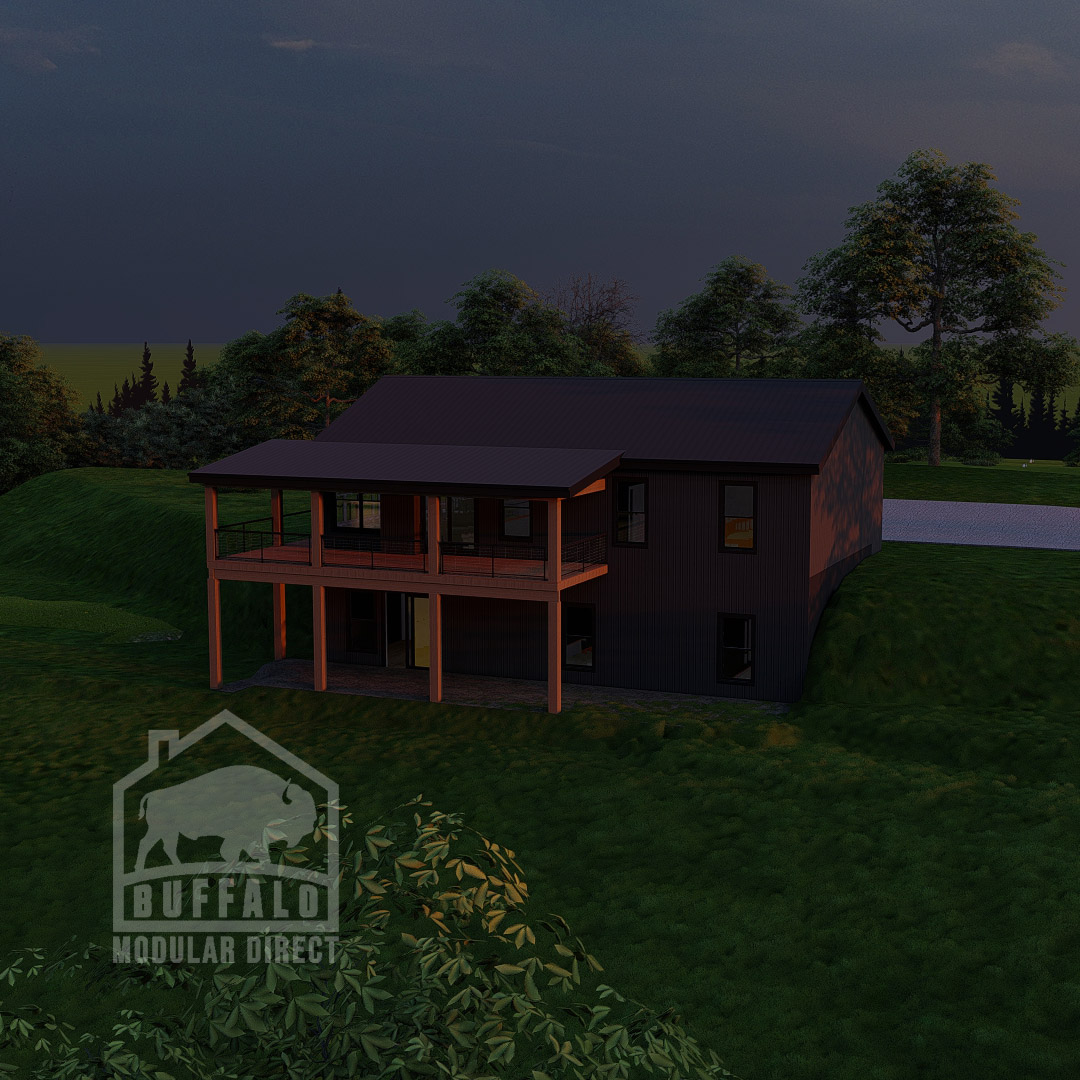 remote ranch buffalo modular home