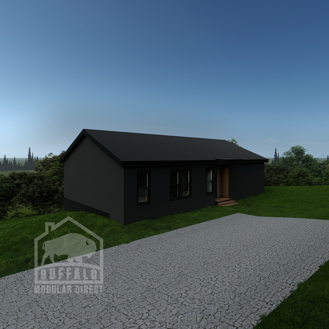 remote ranch buffalo modular home
