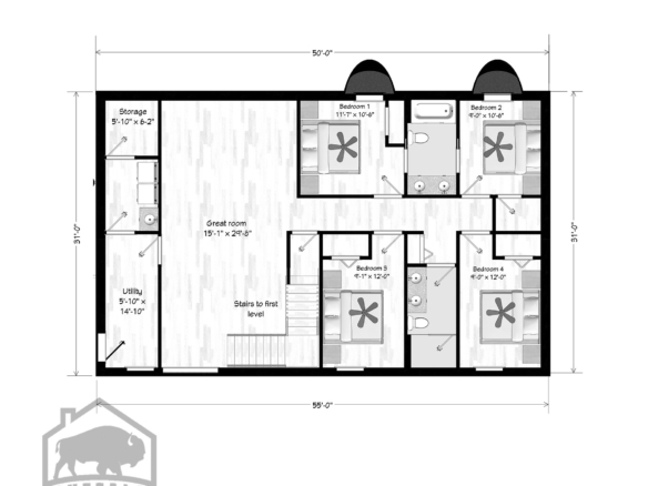 remote ranch buffalo modular home