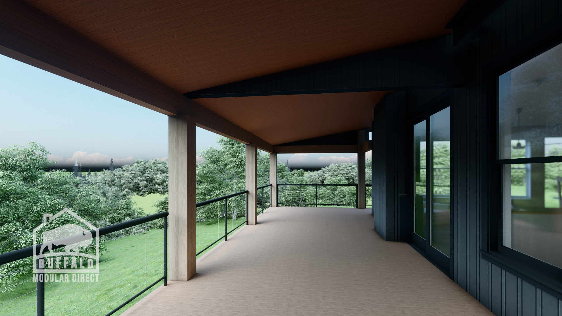 remote ranch buffalo modular home