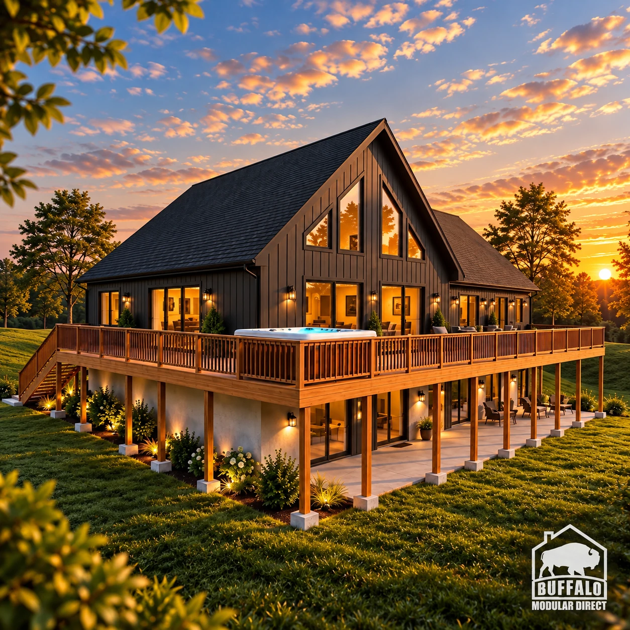 buffalo_modular_sunset_1x1