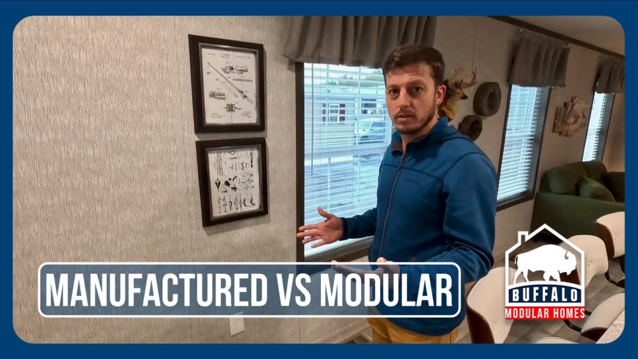 Inside a manufactured home during a Buffalo Modular factory tour comparing modular and manufactured construction